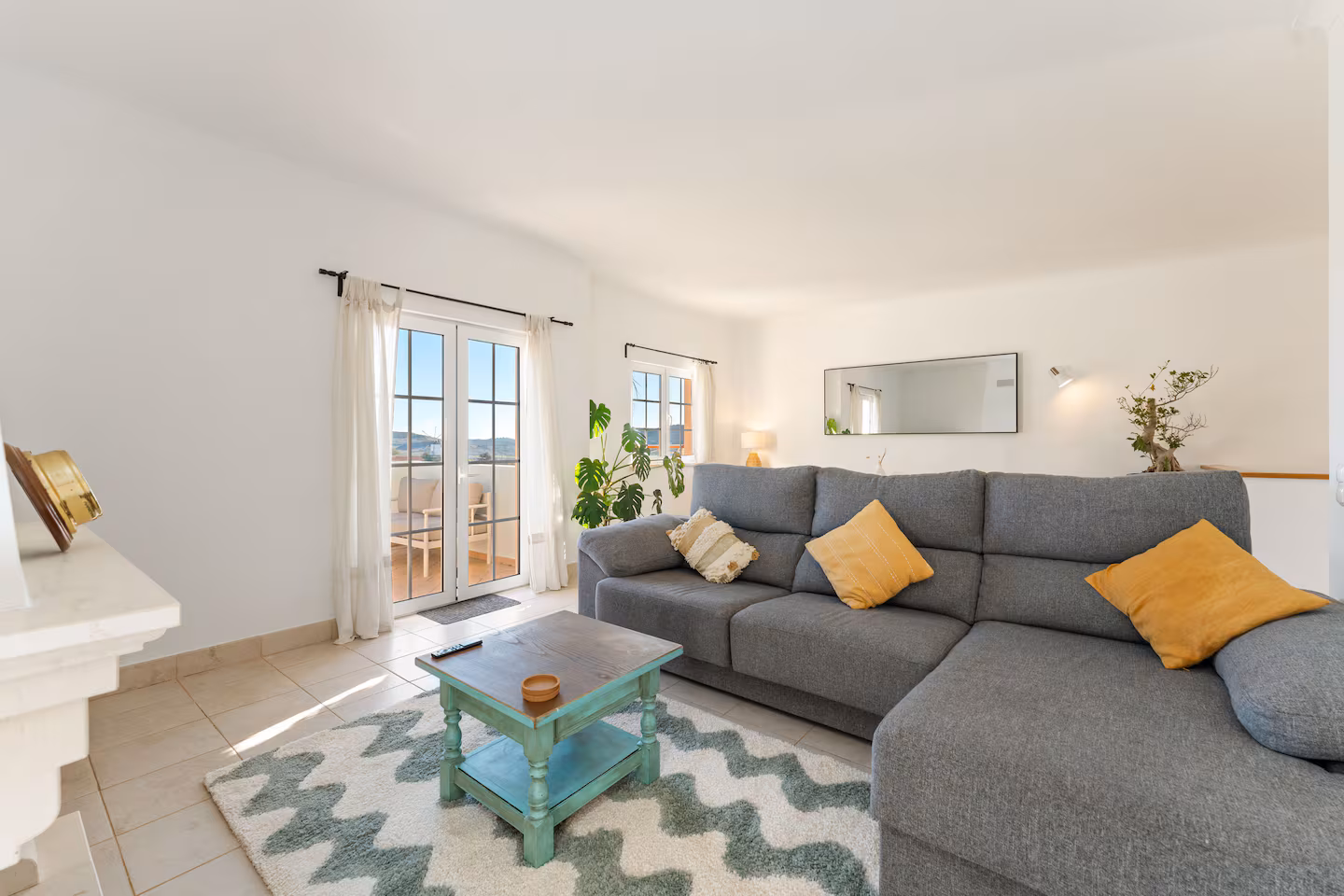 Sun terrace at Casa Onda – perfect for Salema and Burgau holidays