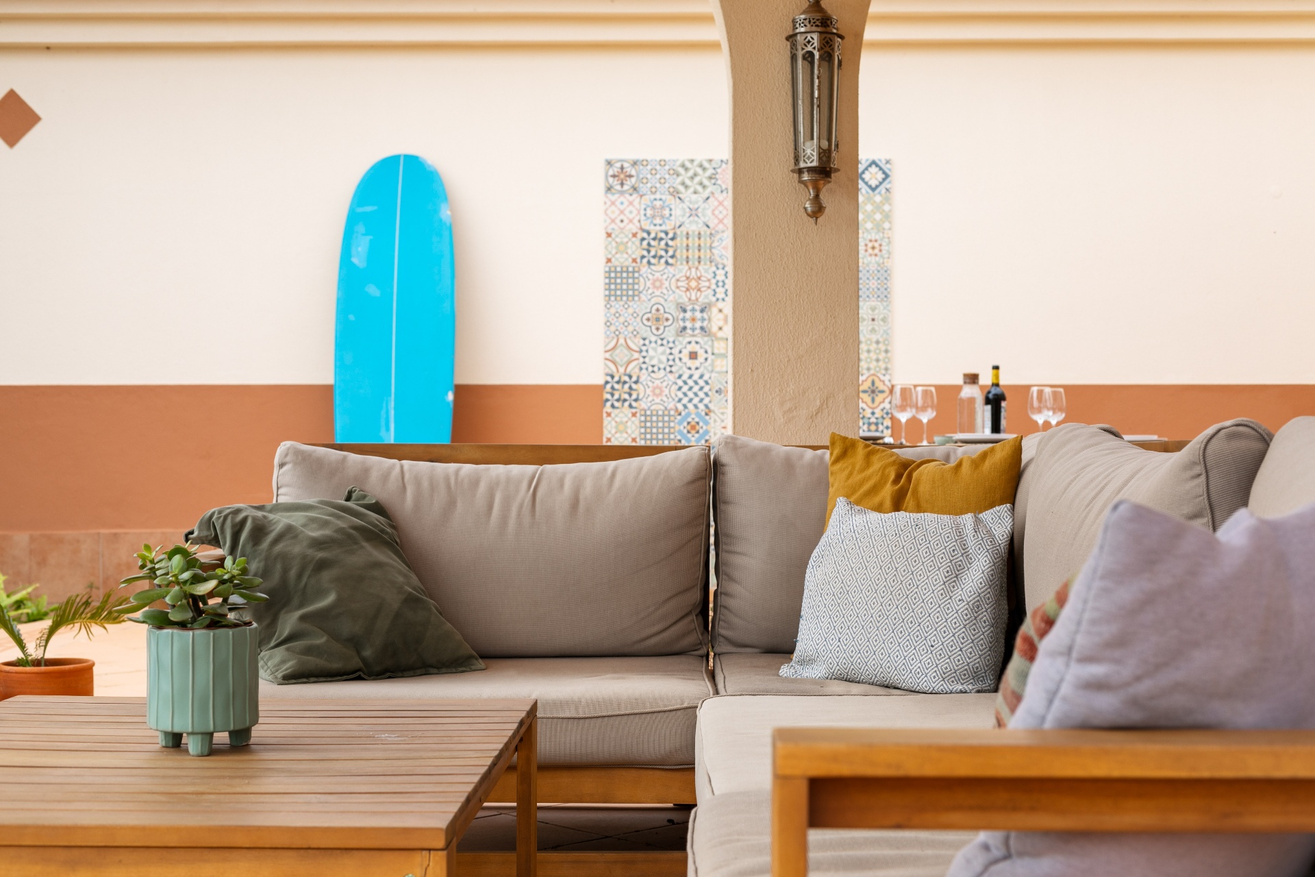 Stylish lounge in Coastal Sanctuary – 3-bedroom villa near Burgau, Western Algarve
