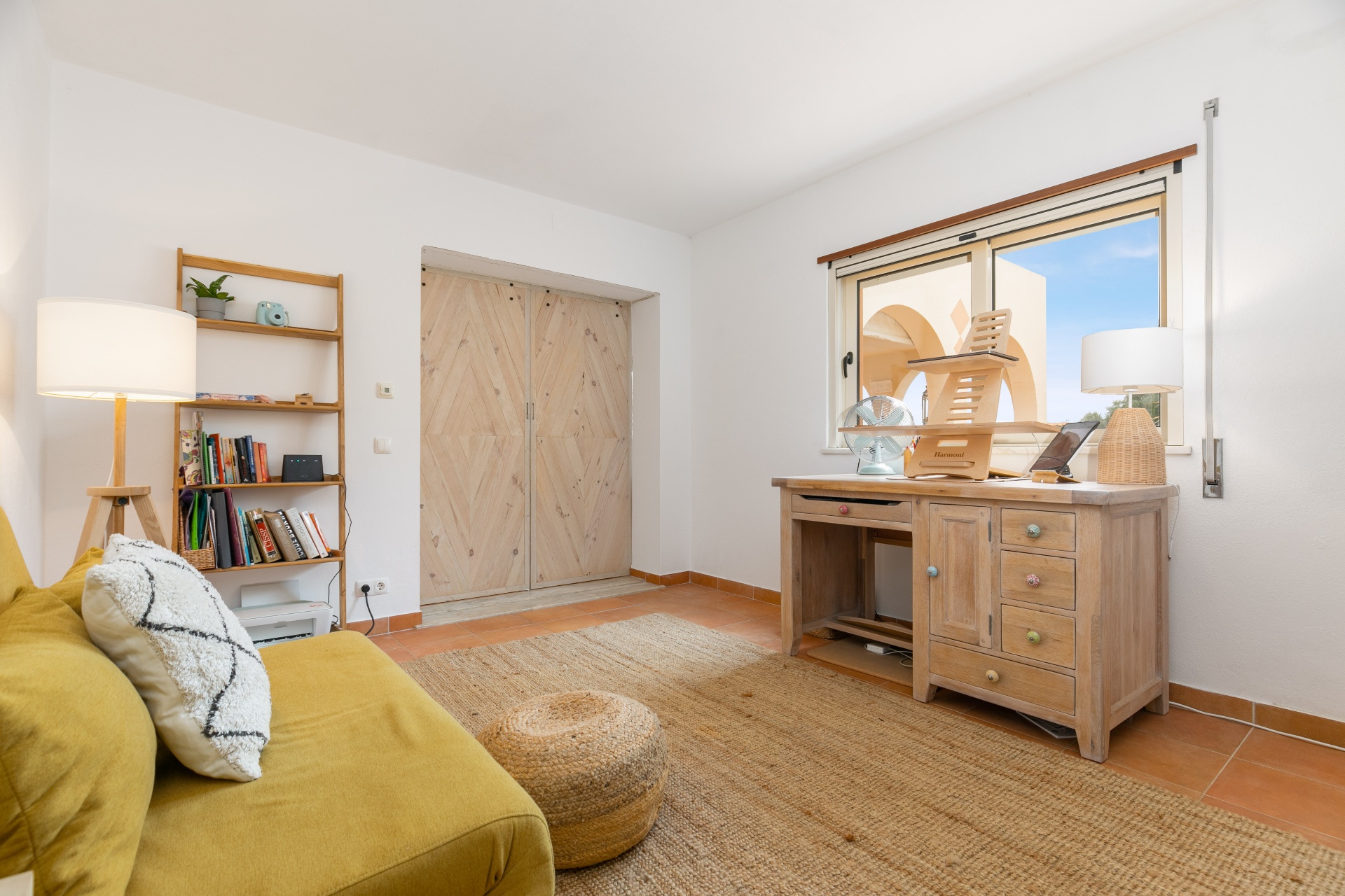 Home office space in a luxury Algarve villa — remote work stay with sea views